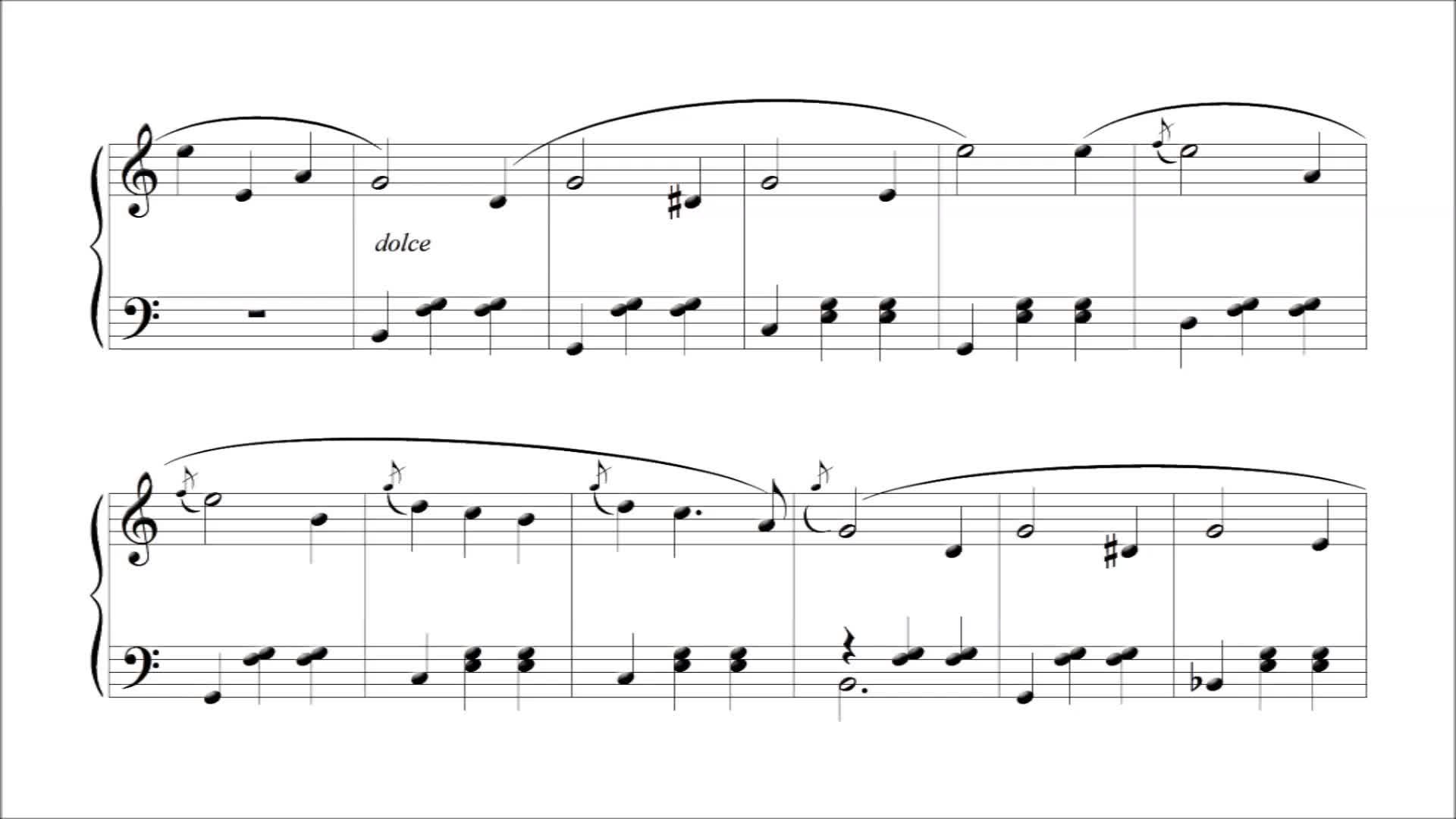 a recording of waltz in d flat major